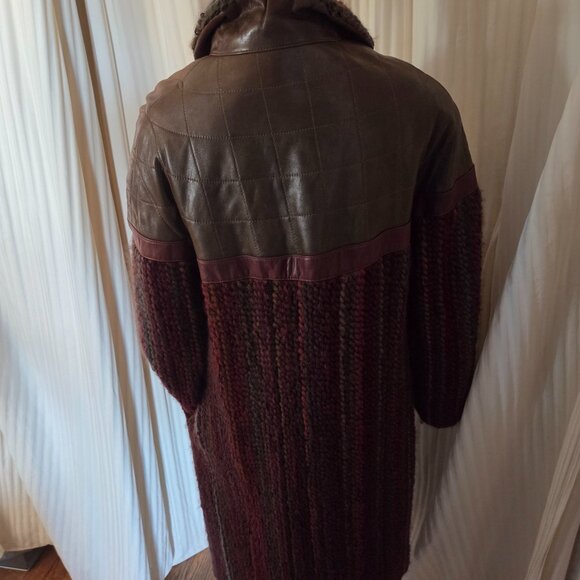 Samuel Robert by Peter Hatsi Androu wool knit and leather detail for winter. - Picture 4 of 8